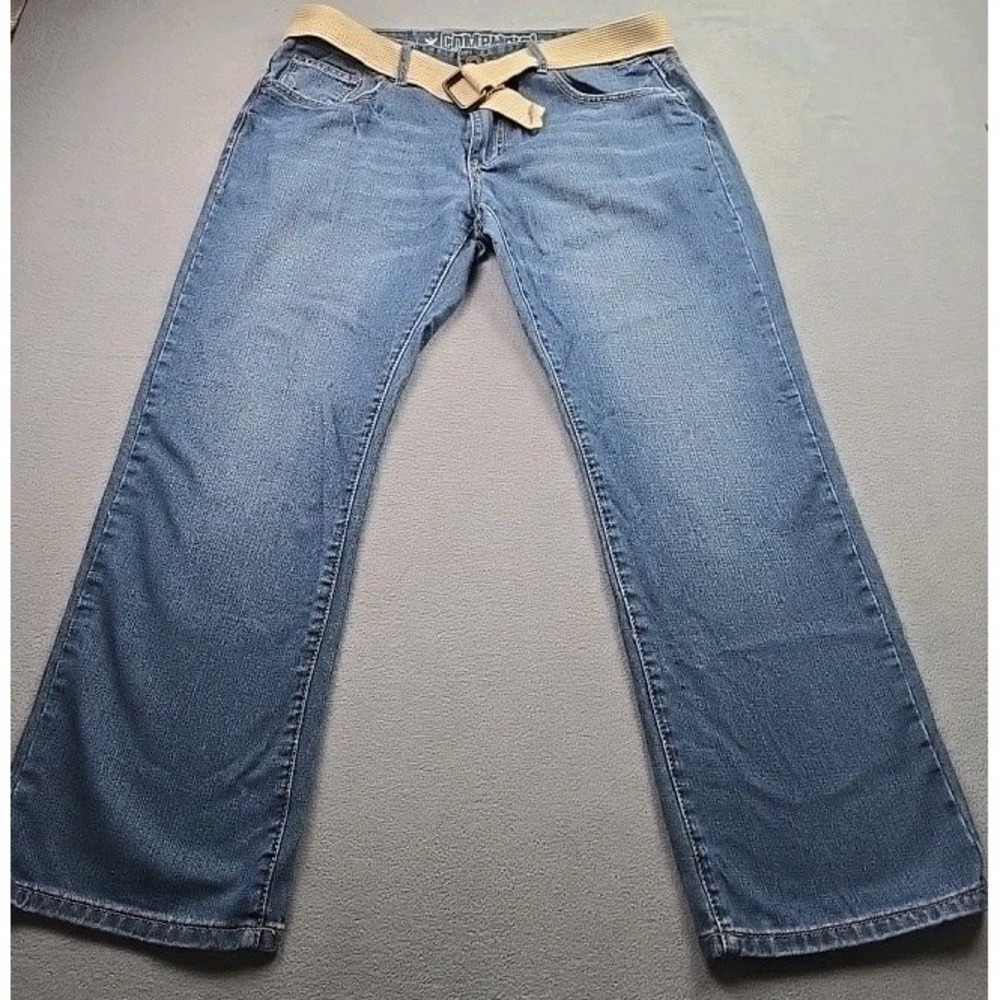 Company 81 Men's Spencer Straight Leg Classic Fit‎ Jeans Size 36x30 With Belt